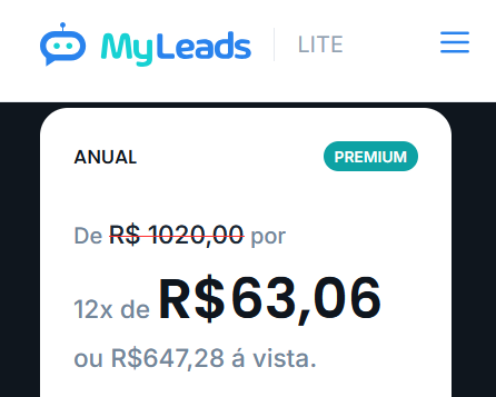 Print de plano de outro concorrente