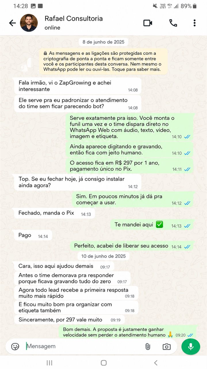 Depoimento de cliente