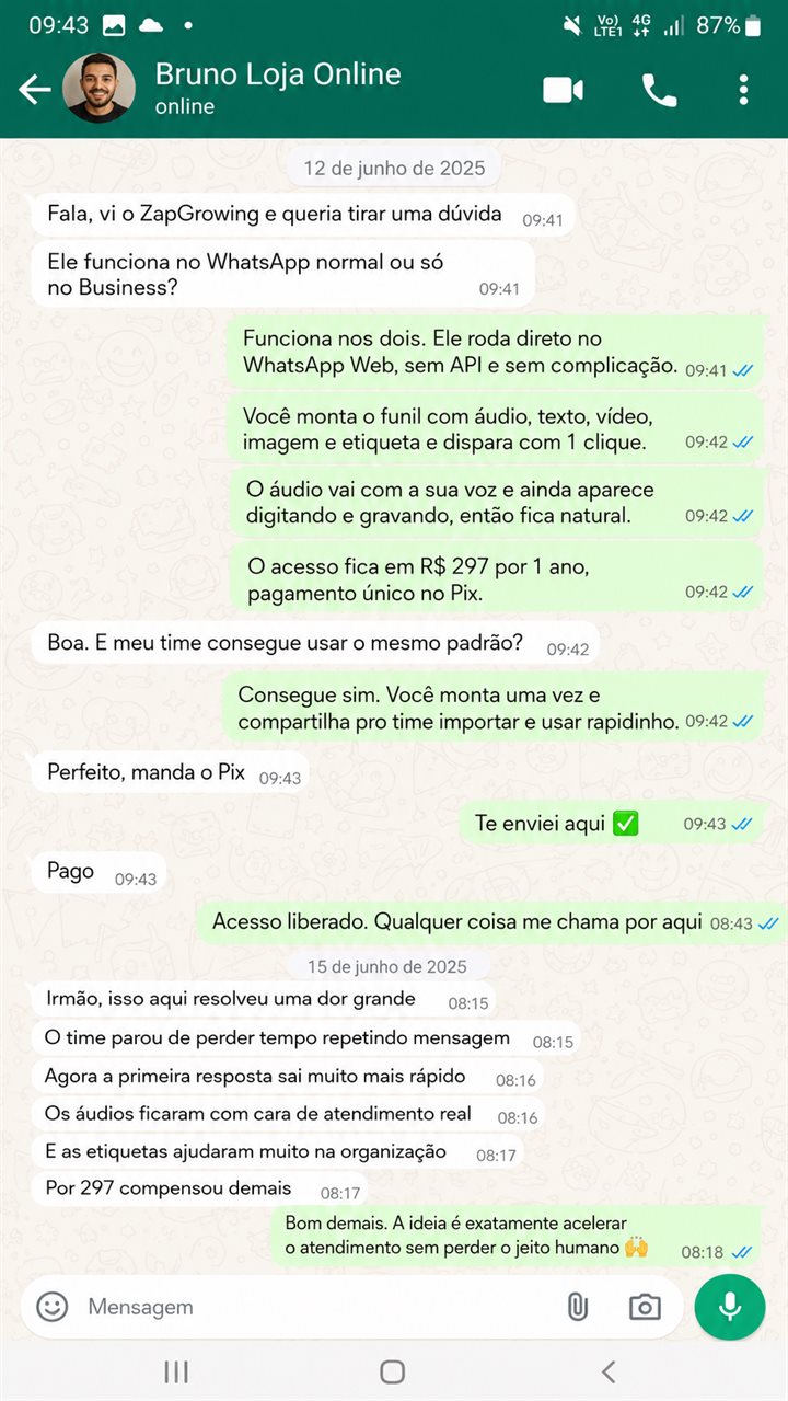 Depoimento de cliente